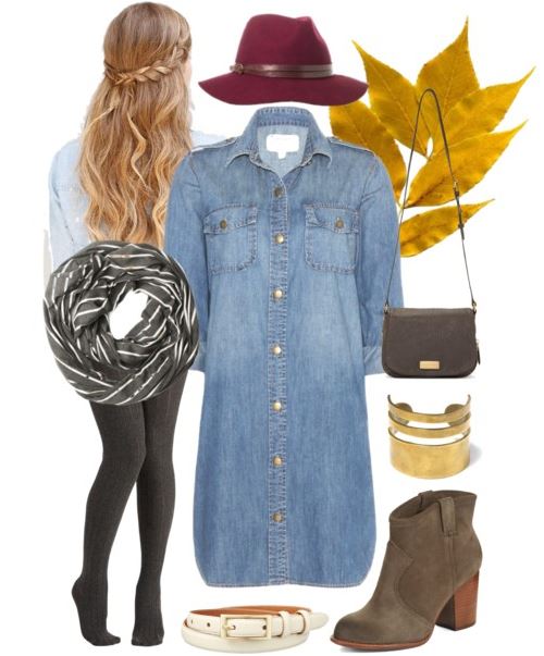 Polyvore Denim and Hat